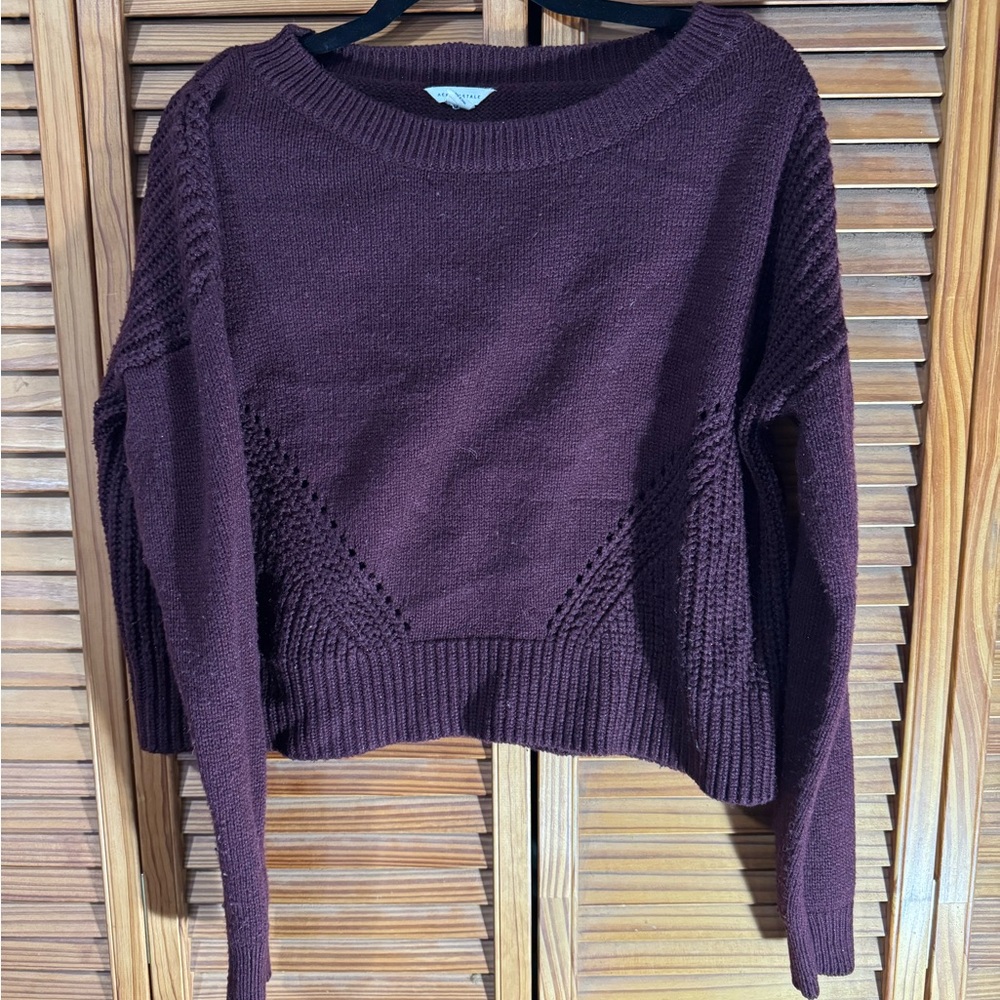 Women's Maroon Aeropostale Sweater